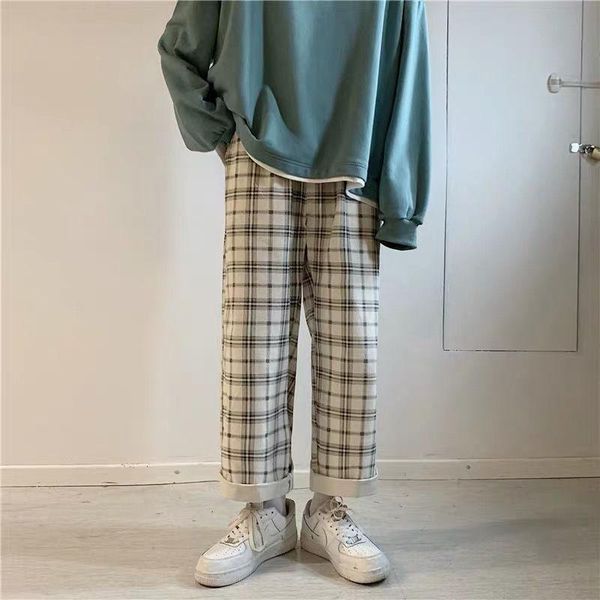 korean style plaid pants winter 2021 fashion trousers women loose casual plus velvet warm high waist wide leg women's & capris, Black;white
korean style plaid pants winter 2021 fashion trousers women loose casual plus velvet warm high waist wide leg women's & capris, Black;white
