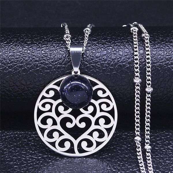 pendant necklaces boho round flower of life natural stone silver color stainless steel chain necklace women jewelry bijoux femme nxh46s04
pendant necklaces boho round flower of life natural stone silver color stainless steel chain necklace women jewelry bijoux femme nxh46s04