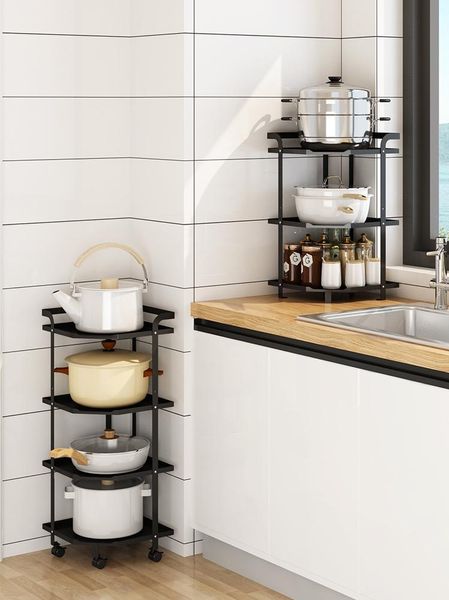 kitchen household multi layer storage pot rack multi-functional triangle corner cookware bottles & jars
kitchen household multi layer storage pot rack multi-functional triangle corner cookware bottles & jars