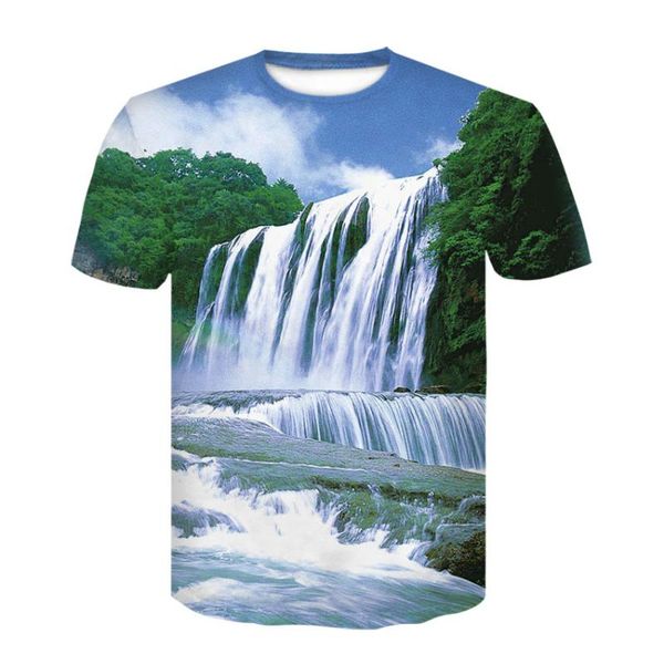 men's t-shirts summer landscape design t-shirt, 3d waterfall cool and thin men women half sleeve round collar t-shirt, White;black
men's t-shirts summer landscape design t-shirt, 3d waterfall cool and thin men women half sleeve round collar t-shirt, White;black