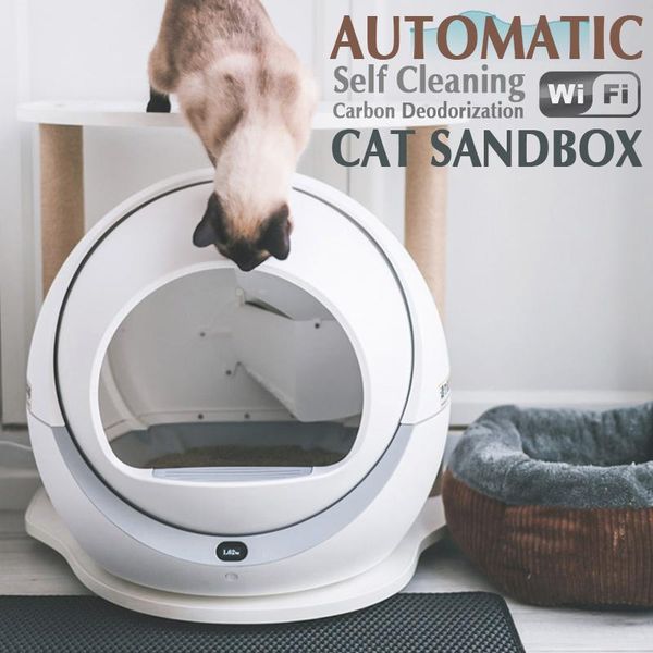other cat supplies automatic litter box large self cleaning wifi app remote control sandbox tray carbon deodorization toilet
other cat supplies automatic litter box large self cleaning wifi app remote control sandbox tray carbon deodorization toilet