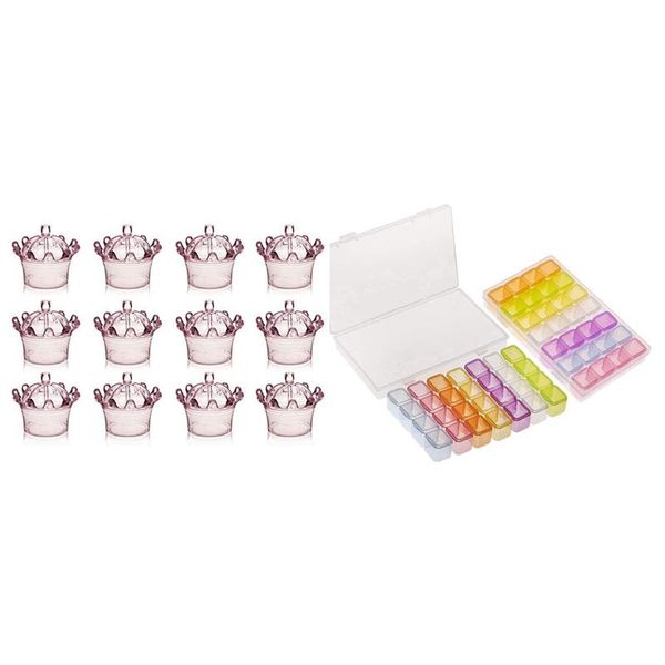 candy boxes plastic mini dome with crown design pink & 2 pack 28 grids colorful diamond painting box gift wrap
candy boxes plastic mini dome with crown design pink & 2 pack 28 grids colorful diamond painting box gift wrap