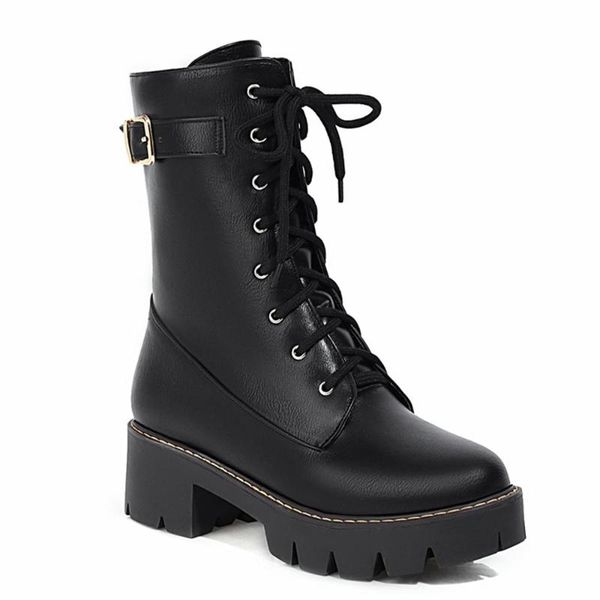 boots metal buckle cross strap ankle thick-soled waterproof platform side zipper stitching trend all-match high-shoes, Black
boots metal buckle cross strap ankle thick-soled waterproof platform side zipper stitching trend all-match high-shoes, Black