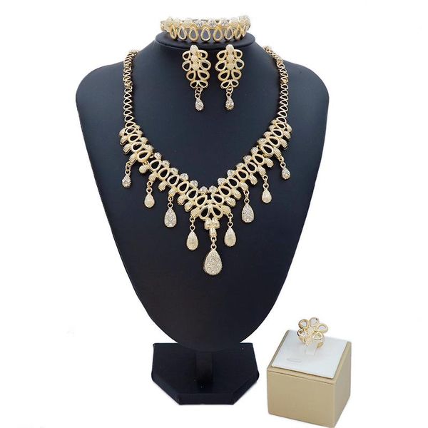 earrings & necklace 2021 fashion exquisite noble gold wholesale nigerian wedding women accessories jewelry set bran w0008, Silver
earrings & necklace 2021 fashion exquisite noble gold wholesale nigerian wedding women accessories jewelry set bran w0008, Silver