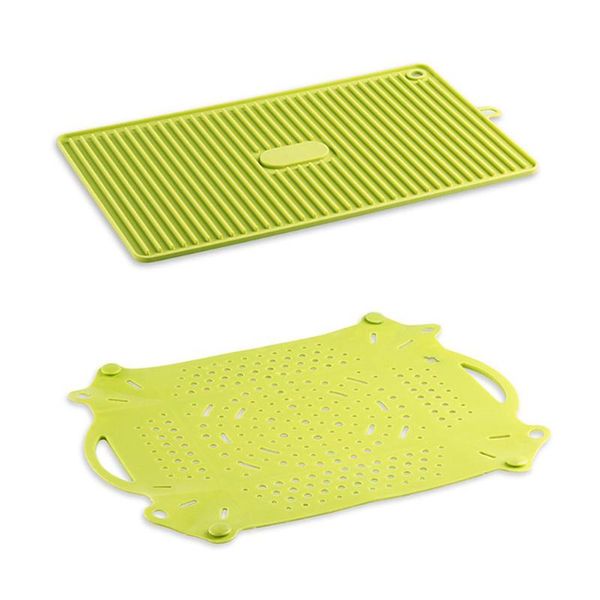mats & pads rectangle silicone drain mat drying dishes pad heat resistant slip-proof tray set massage for kitchen dish draining
mats & pads rectangle silicone drain mat drying dishes pad heat resistant slip-proof tray set massage for kitchen dish draining