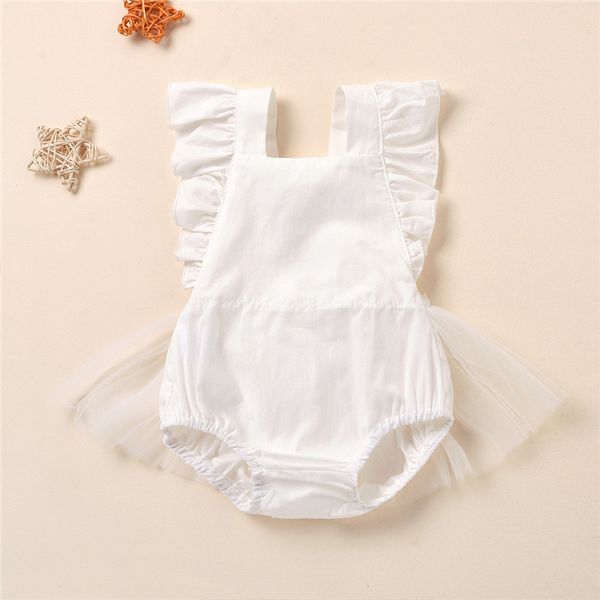 0-24m summer newborn baby girls ruffle solid color sleeveless o-neck romper jumpsuit tulle dress outfits casual cotton clothes, Blue
0-24m summer newborn baby girls ruffle solid color sleeveless o-neck romper jumpsuit tulle dress outfits casual cotton clothes, Blue