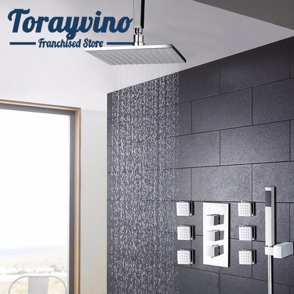 bathroom chrome shower faucet set thermostatic valve mixer tap ceiling mounted spray massage jets sets
bathroom chrome shower faucet set thermostatic valve mixer tap ceiling mounted spray massage jets sets