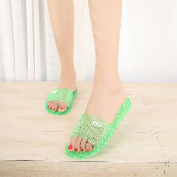 slippers solid transparent jelly women outdoor casual massage home shoes colorful pink purple anti slip bath green sandals, Black
slippers solid transparent jelly women outdoor casual massage home shoes colorful pink purple anti slip bath green sandals, Black