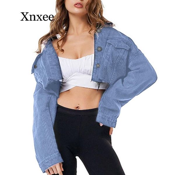 women's jackets blue coat short women ripped crop denim jacket black long sleeve high street single breasted, Black;brown
women's jackets blue coat short women ripped crop denim jacket black long sleeve high street single breasted, Black;brown