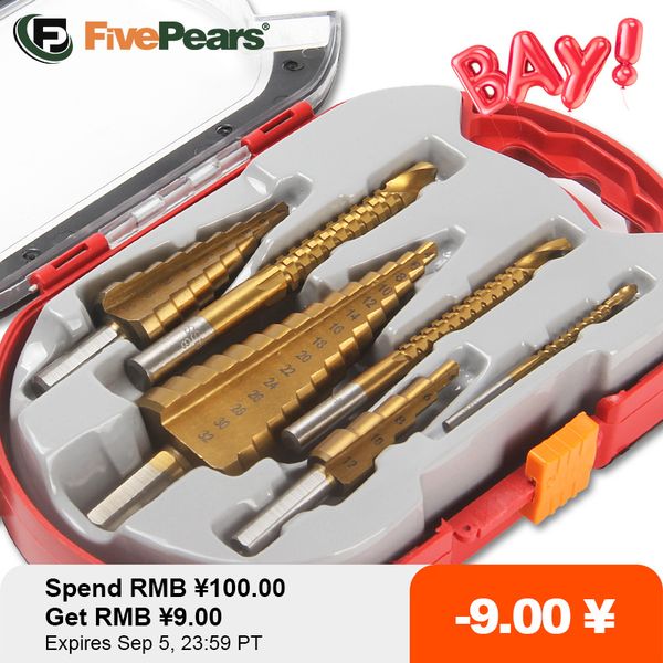 fivepears step drill bit and drill bit-milling cutter 6pcs/set.countersink for metal/wooddrill for metal cone 32mmstage light
fivepears step drill bit and drill bit-milling cutter 6pcs/set.countersink for metal/wooddrill for metal cone 32mmstage light
