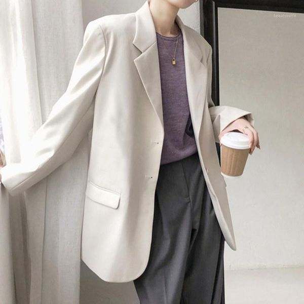 women's suits & blazers korea chic casual trend women pink lapel single-breasted coat simple fashion solid long-sleeved blazer autumn 2, White;black
women's suits & blazers korea chic casual trend women pink lapel single-breasted coat simple fashion solid long-sleeved blazer autumn 2, White;black