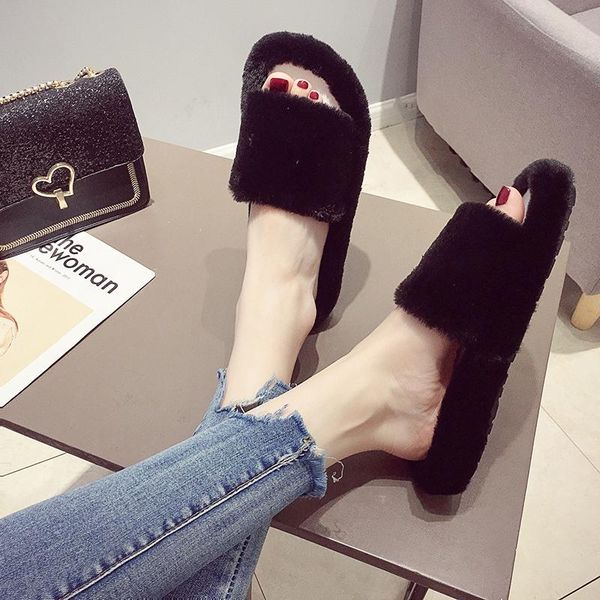 muffins fur slippers women indoor mixed colors open toe fluffy slides cute girls pantuflas plush house shoes winter flip flops, Black
muffins fur slippers women indoor mixed colors open toe fluffy slides cute girls pantuflas plush house shoes winter flip flops, Black