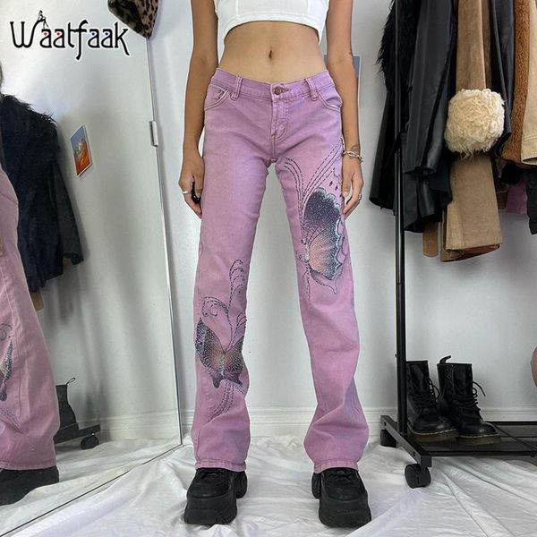 women's pants & capris waatfaak harajuku denim pencil women pink cute butterfly printed jogging vintage fariycore grunge y2k streetear, Black;white
women's pants & capris waatfaak harajuku denim pencil women pink cute butterfly printed jogging vintage fariycore grunge y2k streetear, Black;white