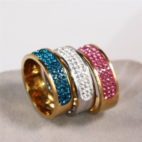 wedding rings 8mm half circle three row crystal 316l stainless steel finger for women men wholesale, Slivery;golden
wedding rings 8mm half circle three row crystal 316l stainless steel finger for women men wholesale, Slivery;golden