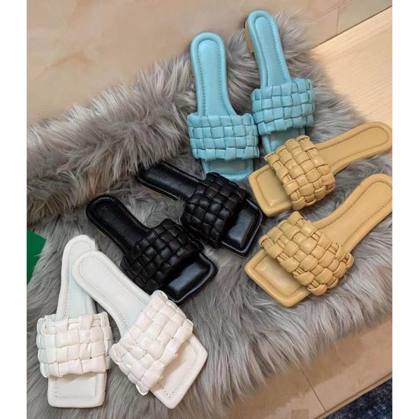 slippers luxury leather woven for women 2021 brand summer shoes anti-slippery bottom female flat casual, Black
slippers luxury leather woven for women 2021 brand summer shoes anti-slippery bottom female flat casual, Black