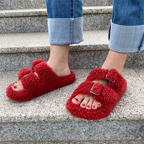 slippers fur summer ladies amazing plush open toe slides luxury home shoes women's outer wear flat soft, Black
slippers fur summer ladies amazing plush open toe slides luxury home shoes women's outer wear flat soft, Black