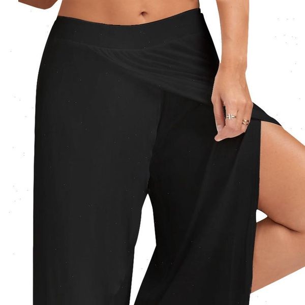 plus size casual mid waist womens pant slit solid color wide leg trousers cargo, Black;white
plus size casual mid waist womens pant slit solid color wide leg trousers cargo, Black;white