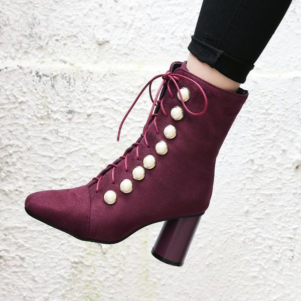 boots pqecfs big size 32-48 spring & autumn fashion women heel square ankle riding 2 colors, Black
boots pqecfs big size 32-48 spring & autumn fashion women heel square ankle riding 2 colors, Black