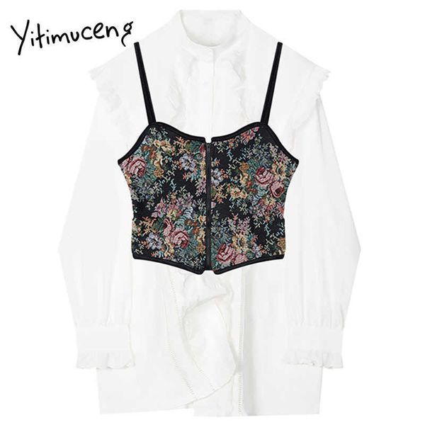 yitimuceng patchwork blouse women shirts spring clothing peter pan collar cotton single breasted edibletree fungus 210601, White
yitimuceng patchwork blouse women shirts spring clothing peter pan collar cotton single breasted edibletree fungus 210601, White