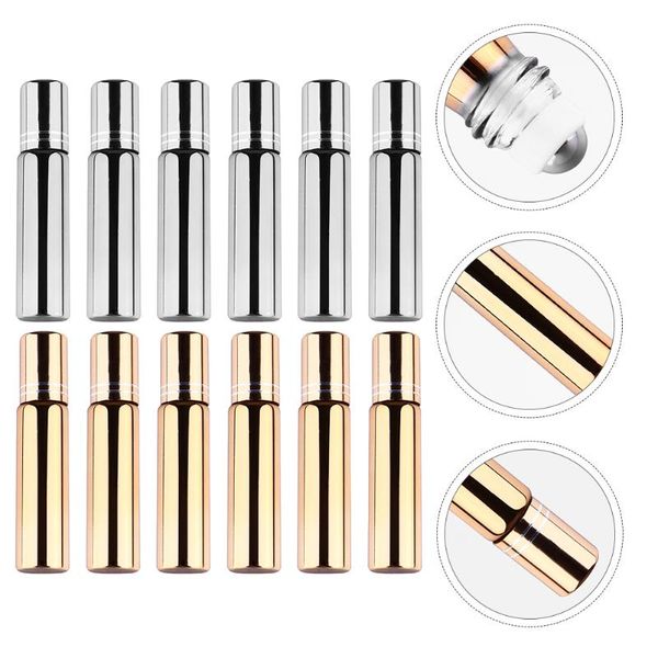 storage bottles & jars 12pcs rollerball glass bottle empty essential oil refillable container
storage bottles & jars 12pcs rollerball glass bottle empty essential oil refillable container