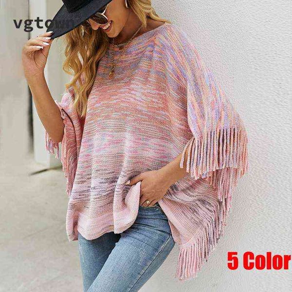 2022 new elegant multicolor cape scarf tassel lady shawl knitted gradient sweater women ponchos female cloak autumn winter h1123, Blue;gray
2022 new elegant multicolor cape scarf tassel lady shawl knitted gradient sweater women ponchos female cloak autumn winter h1123, Blue;gray