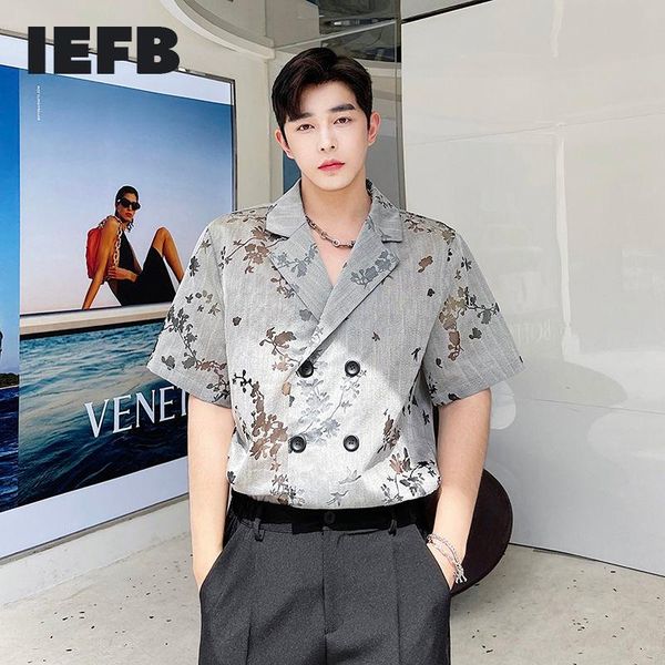 men's casual shirts iefb 2021 summer oversize shirt korean holiday style burnt flower double breasted light breathable short sleeve, White;black
men's casual shirts iefb 2021 summer oversize shirt korean holiday style burnt flower double breasted light breathable short sleeve, White;black