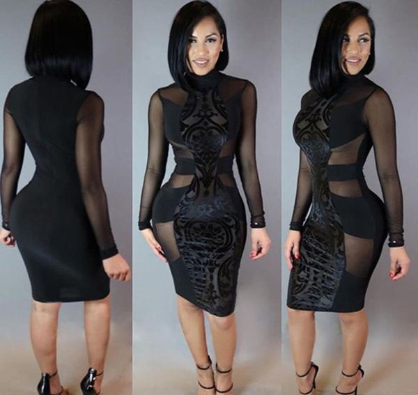 casual dresses mesh see through dress women turtleneck long sleeve skinny party lace ladies clothes bandage bodycon, Black;gray
casual dresses mesh see through dress women turtleneck long sleeve skinny party lace ladies clothes bandage bodycon, Black;gray