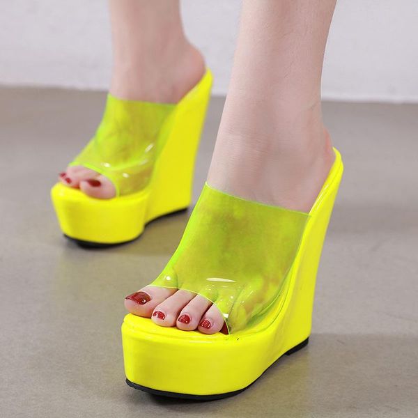 womens pvc clear transparent wedge super high 6.3" heel slipper sandals platform shoes slides plus size 2021 slippers, Black
womens pvc clear transparent wedge super high 6.3" heel slipper sandals platform shoes slides plus size 2021 slippers, Black