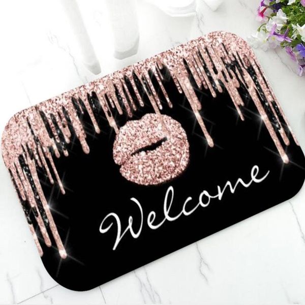 cushion/decorative pillow stylish black rose gold kiss lip lashes drips door mat for bathroom glitter makeup artist doormat rug carpet beaut
cushion/decorative pillow stylish black rose gold kiss lip lashes drips door mat for bathroom glitter makeup artist doormat rug carpet beaut