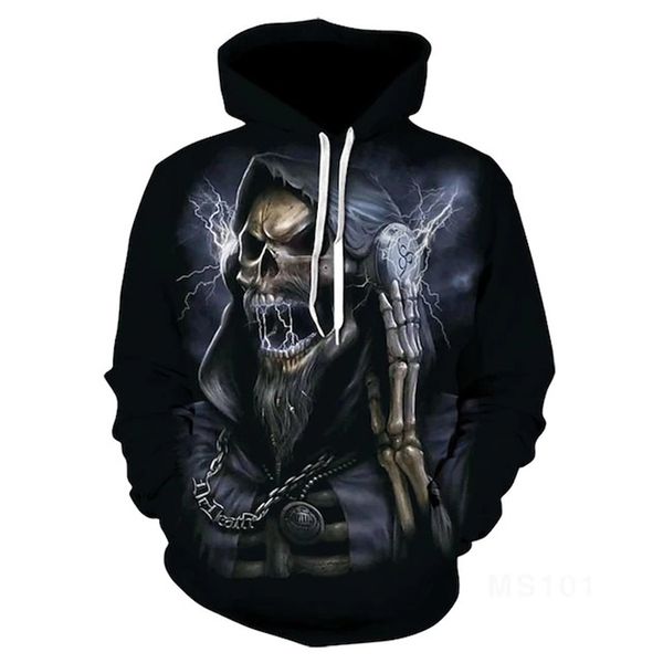 halloween color printing skull pattern men's 3d printed hoodie visual impact party punk goth round neck sweatshirt hoodie, Black
halloween color printing skull pattern men's 3d printed hoodie visual impact party punk goth round neck sweatshirt hoodie, Black