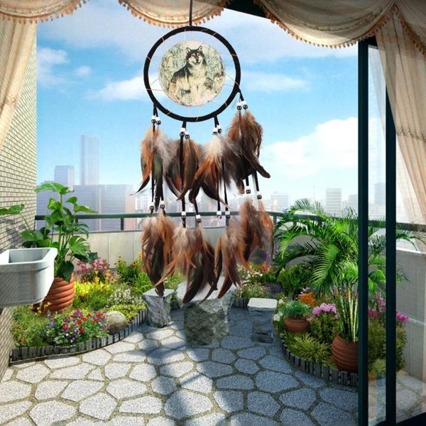decorative objects & figurines style handmade beads pendant painting wolf totem dream catcher christmas room decoration girls kids gi 
decorative objects & figurines style handmade beads pendant painting wolf totem dream catcher christmas room decoration girls kids gi