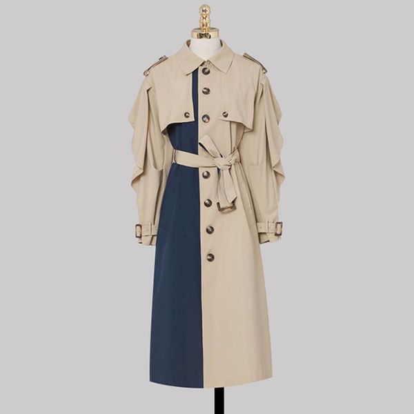women's trench coats autumn winter coat outfits clothing turn-down collar ruffled long sleeve single-breasted belt midi dress s7076, Tan;black
women's trench coats autumn winter coat outfits clothing turn-down collar ruffled long sleeve single-breasted belt midi dress s7076, Tan;black