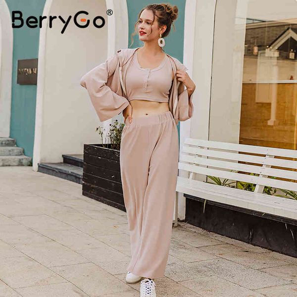 berrygo causal light apricot autumn winter women sets three pieces long sleeve female suits sports style fashion 210513, White
berrygo causal light apricot autumn winter women sets three pieces long sleeve female suits sports style fashion 210513, White