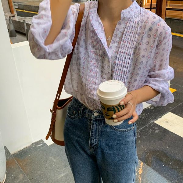 women's blouses & shirts hzirip 2021 retro femme printed vintage chic loose casual all-match gentle summer long sleeve office ladies, White
women's blouses & shirts hzirip 2021 retro femme printed vintage chic loose casual all-match gentle summer long sleeve office ladies, White