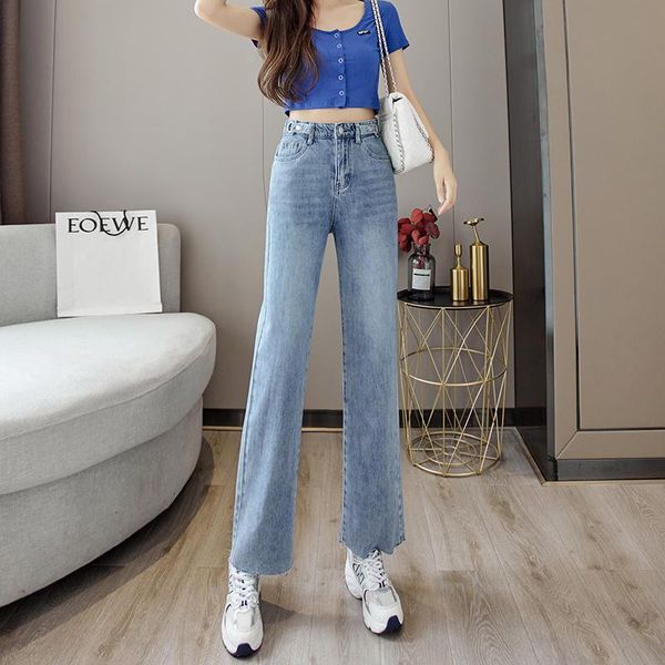 women's jeans 2021 summer and autumn thin high waist wide leg small mop pants, Blue
women's jeans 2021 summer and autumn thin high waist wide leg small mop pants, Blue