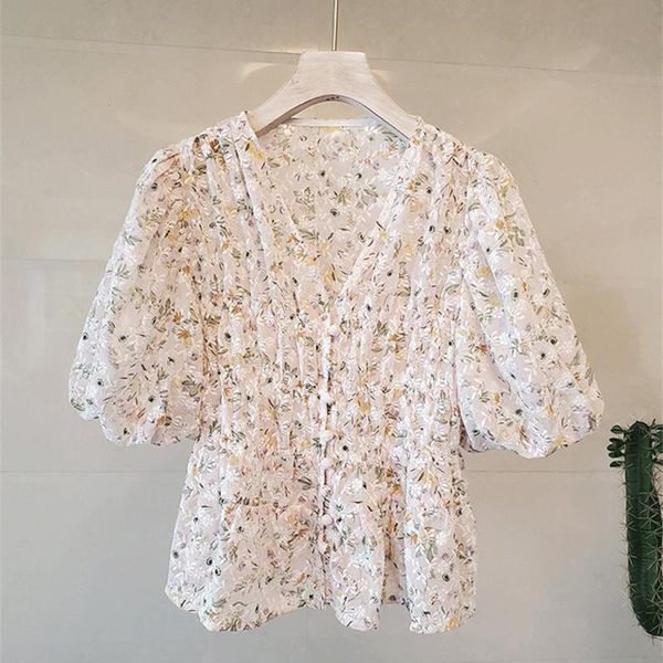 women's blouses & shirts verhellen summer 2021 french embroidery floral small fresh short-sleeved female lantern sleeves casual thin wo, White
women's blouses & shirts verhellen summer 2021 french embroidery floral small fresh short-sleeved female lantern sleeves casual thin wo, White