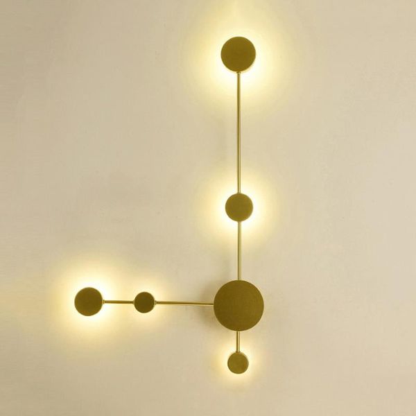 

wall lamps acrylic+iron led line lamp postmodern el bedroom bedside light living room corridor aisle entrance sconce