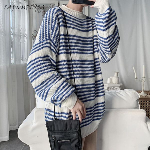 Men's Sweaters Korean Striped Sweater Men Crewneck Fashion Tops Clothes Autumn Winter 2021 Oversized Swaeters, White;black
Men's Sweaters Korean Striped Sweater Men Crewneck Fashion Tops Clothes Autumn Winter 2021 Oversized Swaeters, White;black