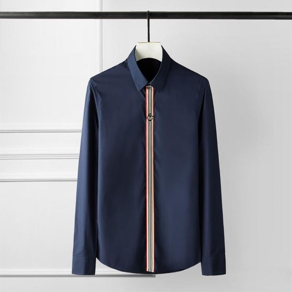 men's casual shirts autumn cotton webbing placket embroidery logo long sleeve men turn-down collar plus size -4xl, White;black
men's casual shirts autumn cotton webbing placket embroidery logo long sleeve men turn-down collar plus size -4xl, White;black