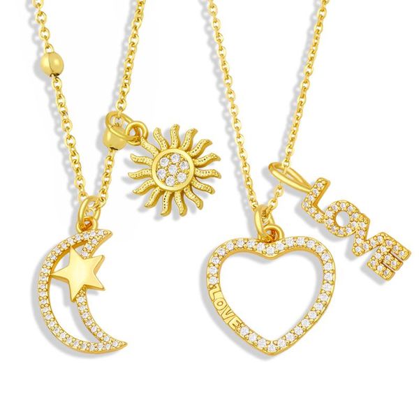 pendant necklaces flola gold bead chain small moon and star necklace copper cz white stone love heart girl jewelry gift nkey68, Silver
pendant necklaces flola gold bead chain small moon and star necklace copper cz white stone love heart girl jewelry gift nkey68, Silver