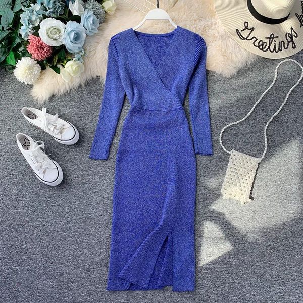 casual dresses autumn winter sweter dress women 2021 korean slim elastic knitted solid brown apricot a-line long sleeve midi, Black;gray
casual dresses autumn winter sweter dress women 2021 korean slim elastic knitted solid brown apricot a-line long sleeve midi, Black;gray