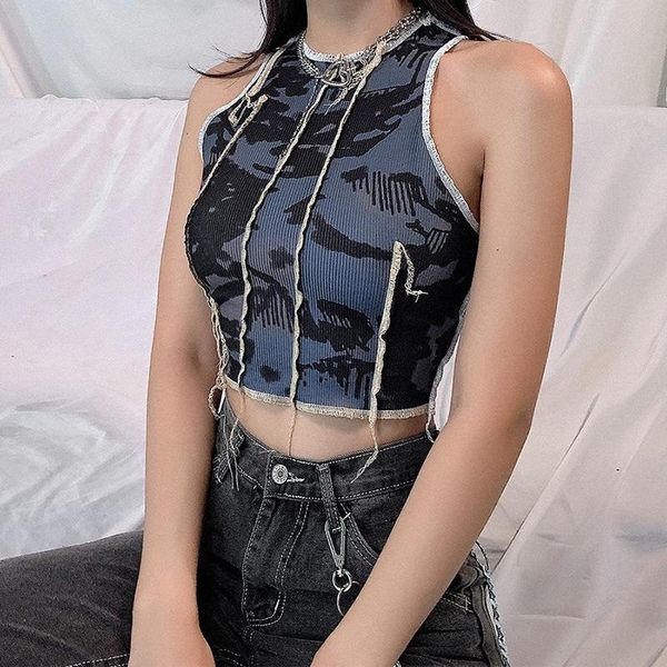 women's tanks & camis summer sleeveless printed tank round neck stitching slim wild dating charming vest for ladies streetwear pogr, White
women's tanks & camis summer sleeveless printed tank round neck stitching slim wild dating charming vest for ladies streetwear pogr, White