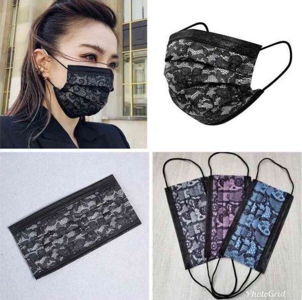 fashion 3 layer black lace flower print disposable mask for men women 95% filtration efficiency dustproof prevention of iuenza face
fashion 3 layer black lace flower print disposable mask for men women 95% filtration efficiency dustproof prevention of iuenza face