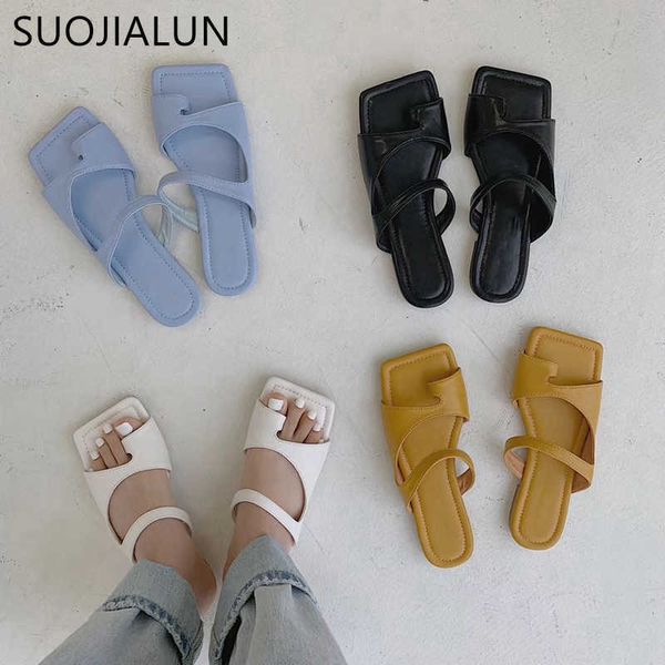 suojialun brand design slippers women square toe flat slides soft sole summer beach flip flops women outdoor slides shoes 210630, Black
suojialun brand design slippers women square toe flat slides soft sole summer beach flip flops women outdoor slides shoes 210630, Black