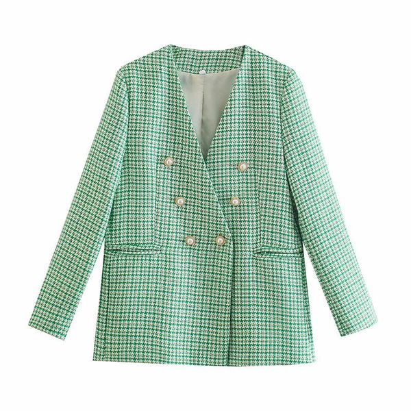 women's suits & blazers yenkye autumn women vintage double breasted tweed blazer mujer long sleeve v neck casual outerwear veste femme, White;black
women's suits & blazers yenkye autumn women vintage double breasted tweed blazer mujer long sleeve v neck casual outerwear veste femme, White;black