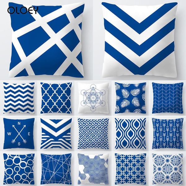 * 45cm cushion cover geometric blue polyester for pillow cover, home decoration el cushion/decorative
* 45cm cushion cover geometric blue polyester for pillow cover, home decoration el cushion/decorative