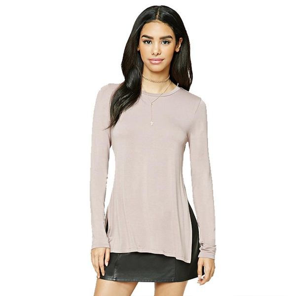 women's t-shirt 2021 spring european american woman tshirts street style casual solid patchwork women clothes o-neck long sleeve for, White
women's t-shirt 2021 spring european american woman tshirts street style casual solid patchwork women clothes o-neck long sleeve for, White