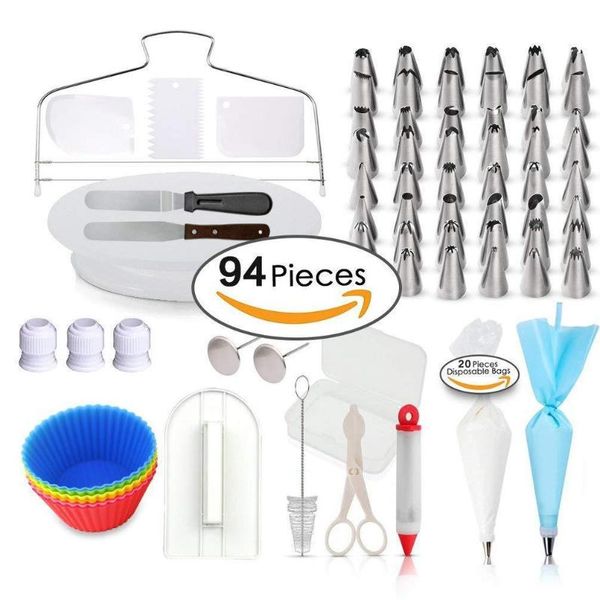 baking & pastry tools with numbered 94-piece cake turntable set, decorating mouth tpu bag spatula kit
baking & pastry tools with numbered 94-piece cake turntable set, decorating mouth tpu bag spatula kit