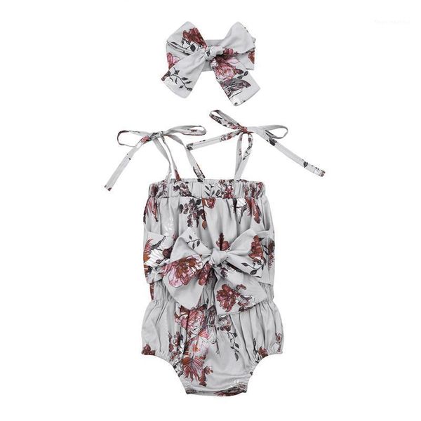 jumpsuits 2pcs toddler summer outfits, floral tied spaghetti straps rompers + bowknot hairband suit for baby girls, 0-18 months1, Blue
jumpsuits 2pcs toddler summer outfits, floral tied spaghetti straps rompers + bowknot hairband suit for baby girls, 0-18 months1, Blue
