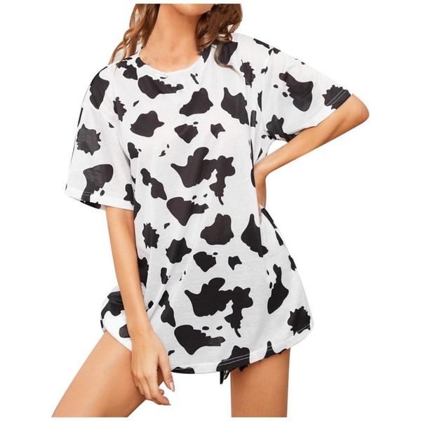 woman blouses casual fashion loose round neck printed milk silk short-sleeved t-shirt streetwear 2021 camisa mujer women's tanks & cami, White
woman blouses casual fashion loose round neck printed milk silk short-sleeved t-shirt streetwear 2021 camisa mujer women's tanks & cami, White